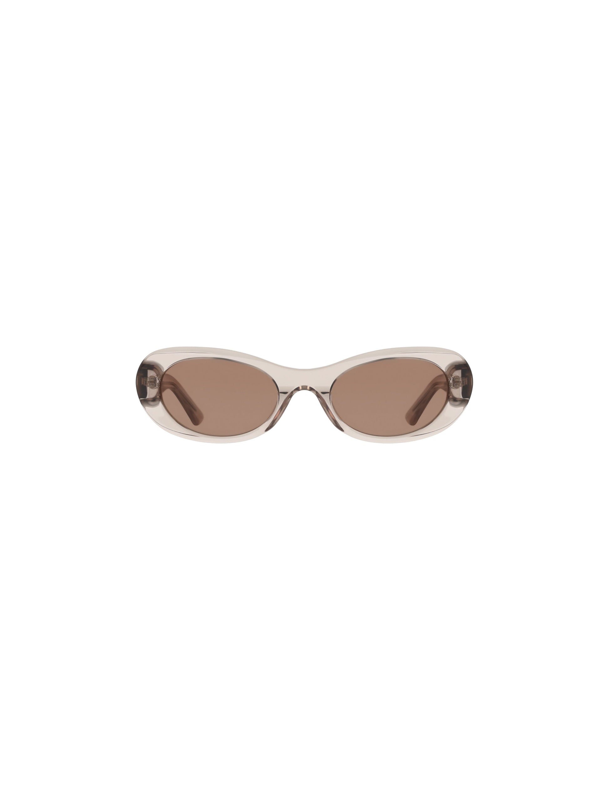 Anne Klein Modern Oval Frame Sunglasses