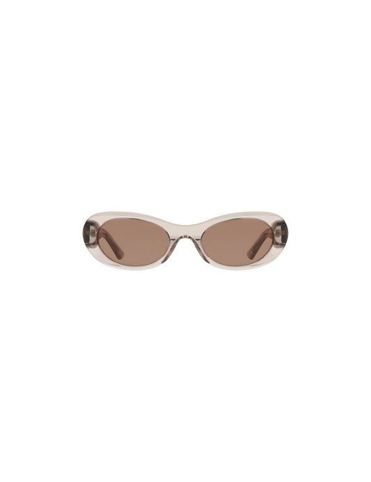 Anne Klein Modern Oval Frame Sunglasses