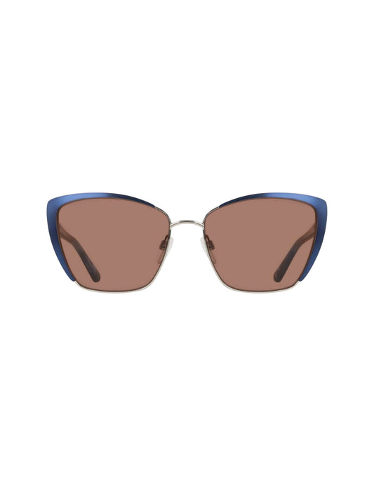 Anne Klein Elegant Metal Cat-Eye Sunglasses