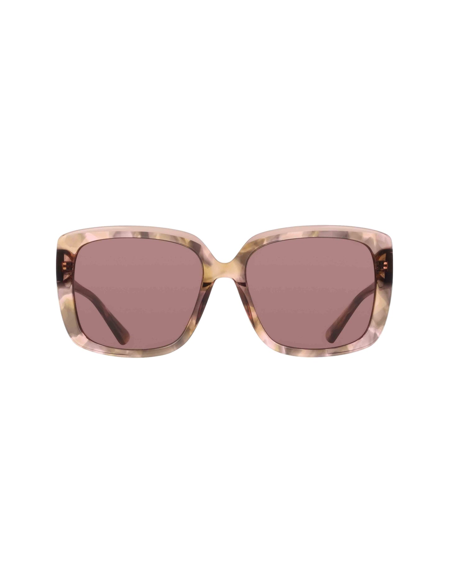 Anne Klein Oversized Square Tortoise Sunglasses