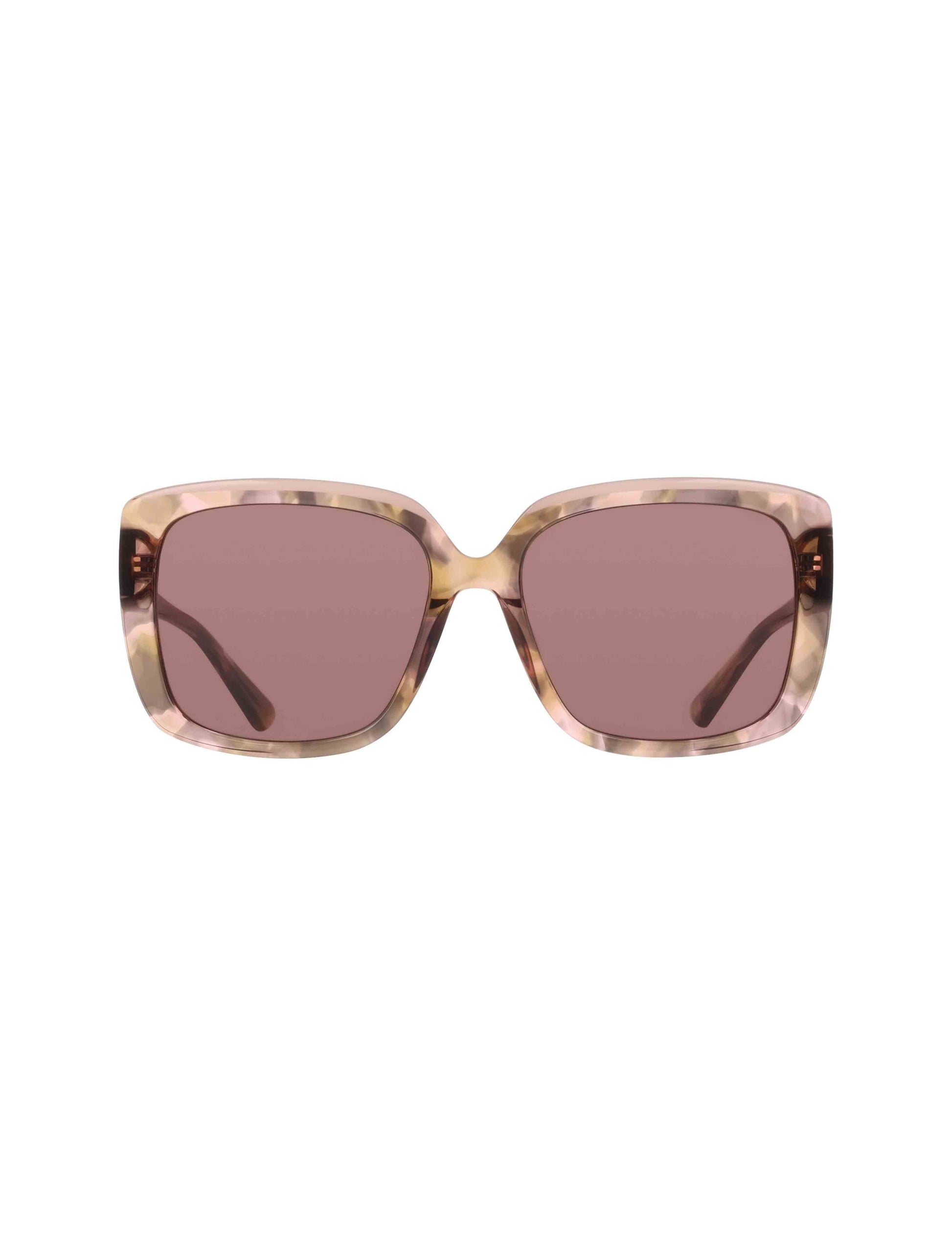 Anne Klein Oversized Square Tortoise Sunglasses