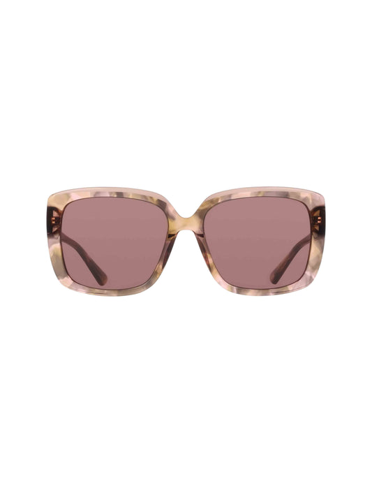 Anne Klein Oversized Square Tortoise Sunglasses