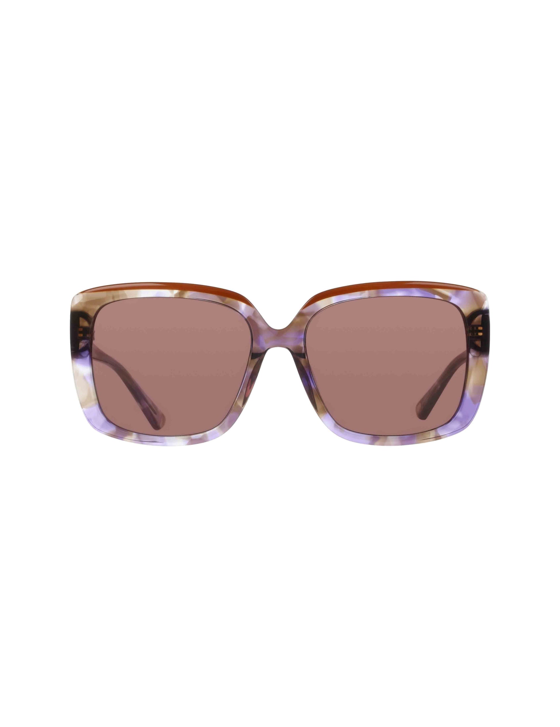 Anne Klein Oversized Square Tortoise Sunglasses