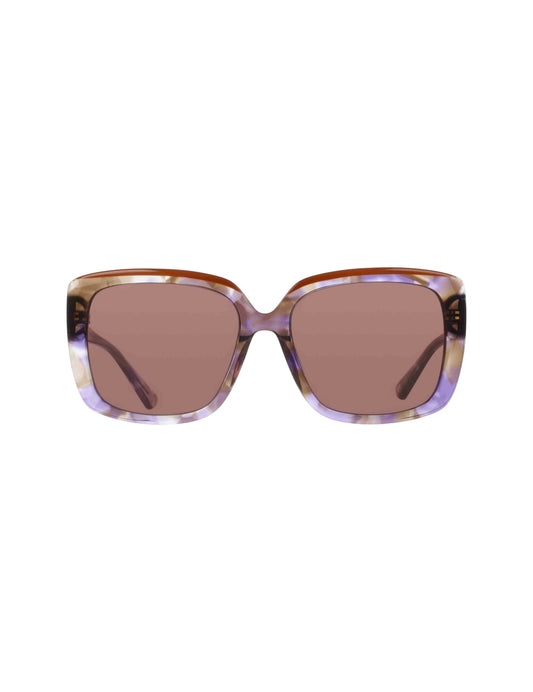 Anne Klein Oversized Square Tortoise Sunglasses