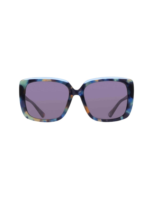 Anne Klein Oversized Square Tortoise Sunglasses