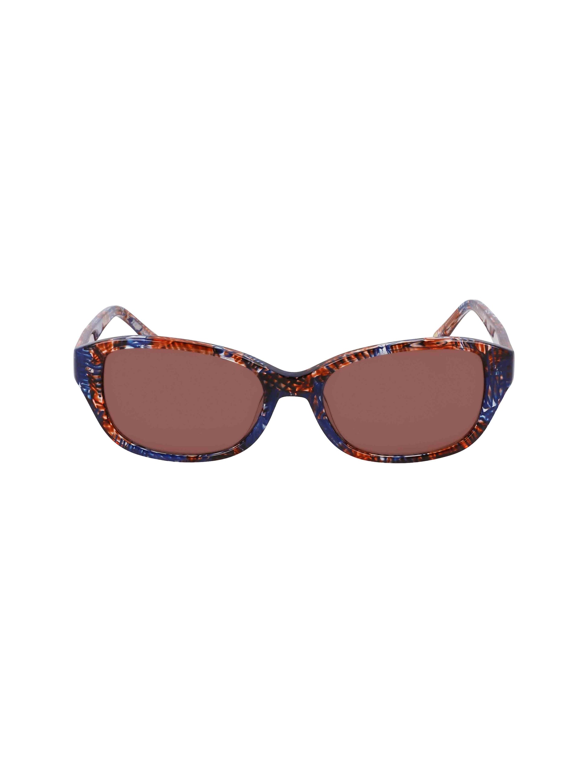 Anne Klein Narrow Rounded Rectangle Sunglasses