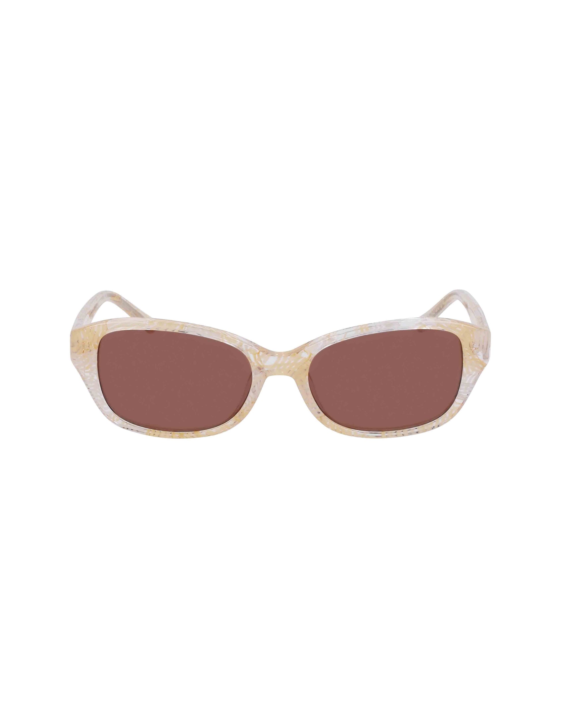 Anne Klein Narrow Rounded Rectangle Sunglasses