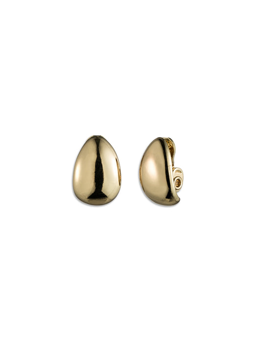 Anne Klein Gold Hoop Clip Earrings