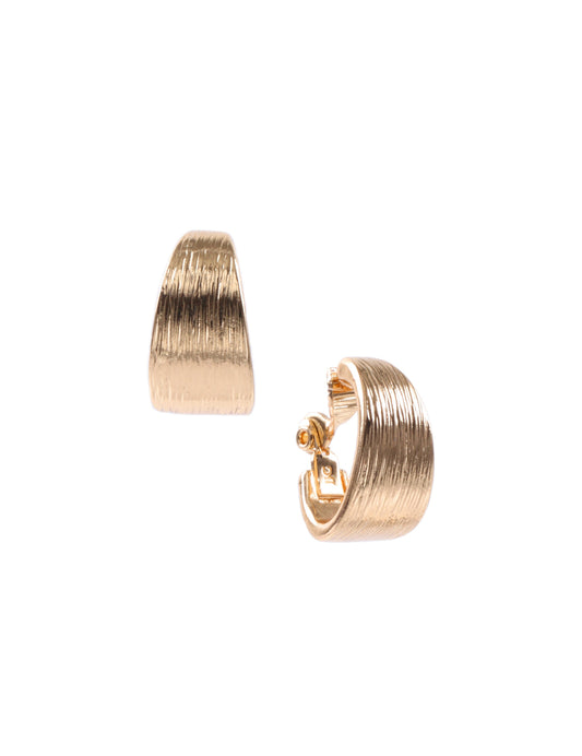 Anne Klein Gold-Tone Hoop Clip-On Earrings
