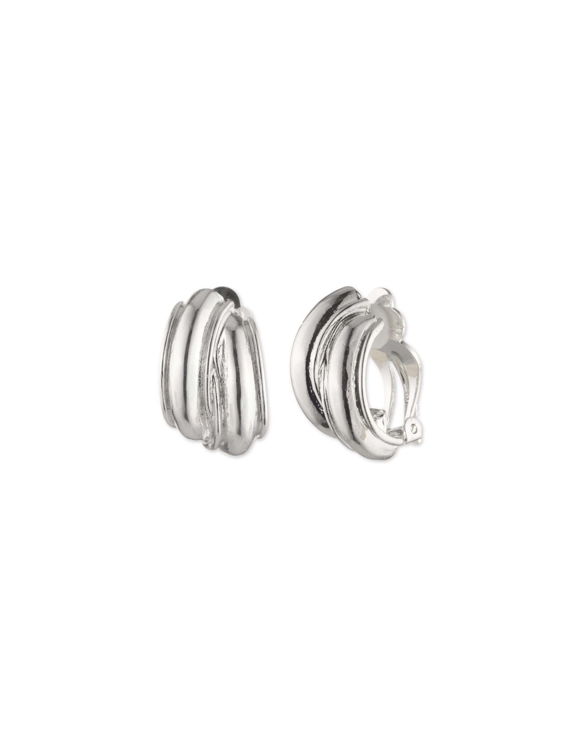Anne Klein Button Clip On Earrings
