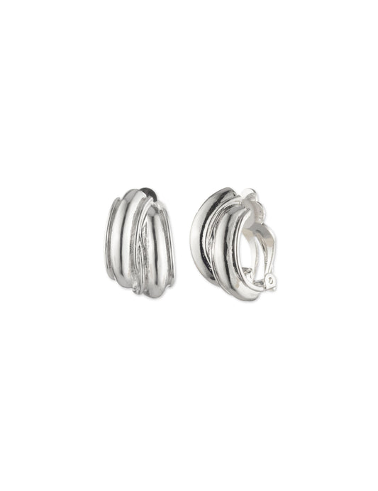 Anne Klein Button Clip On Earrings