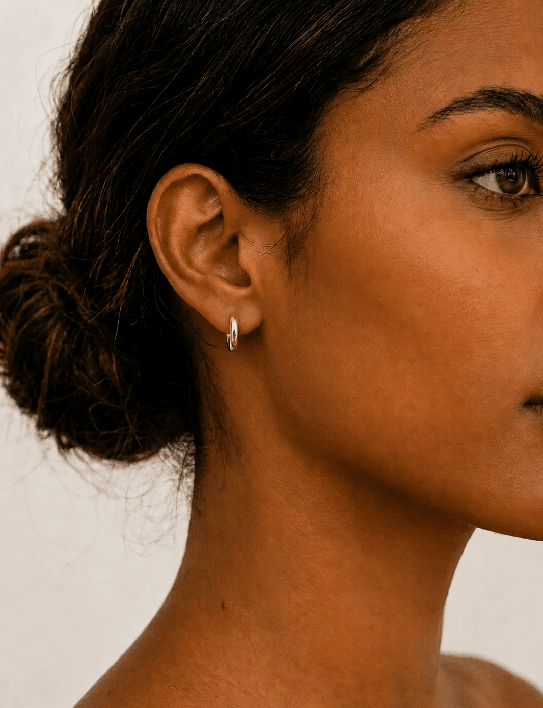 Anne Klein Anne Klein Gold-tone huggie hoop earrings