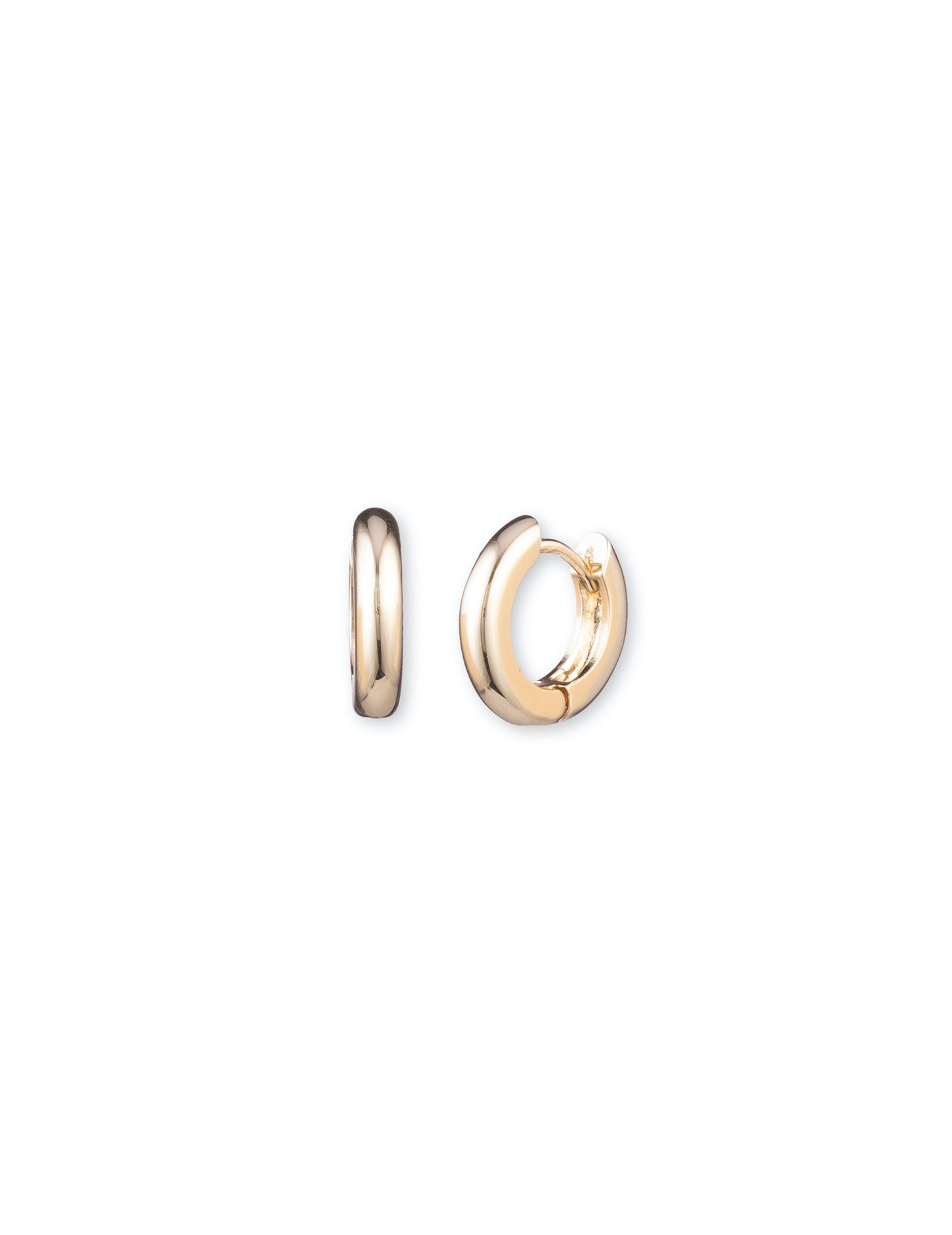 Anne Klein Anne Klein Gold-tone huggie hoop earrings