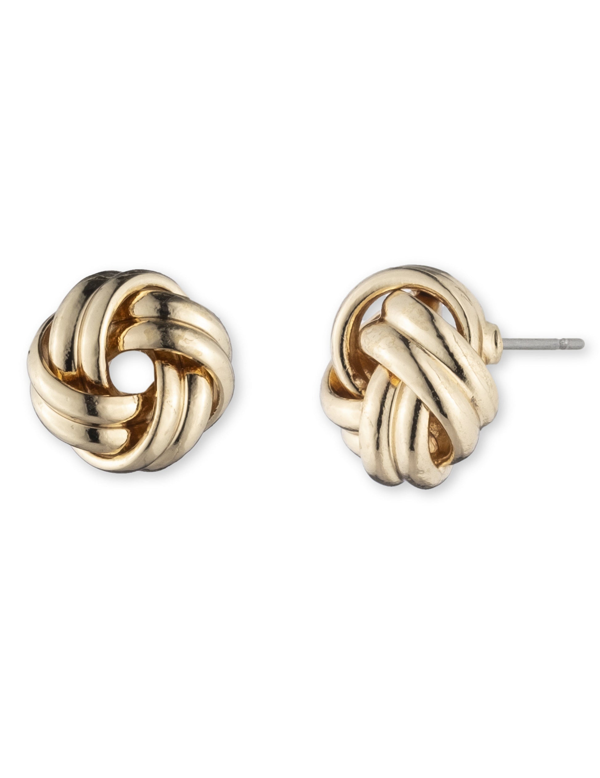Anne Klein Gold-Tone Knot Stud Earrings
