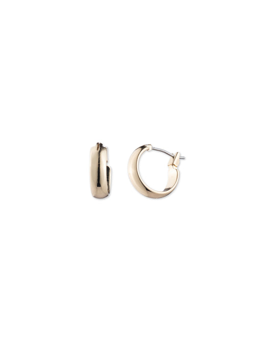Anne Klein Mini Gold-Tone Hoop Earrings