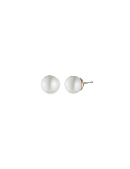 Anne Klein Faux Pearl Stud Earrings