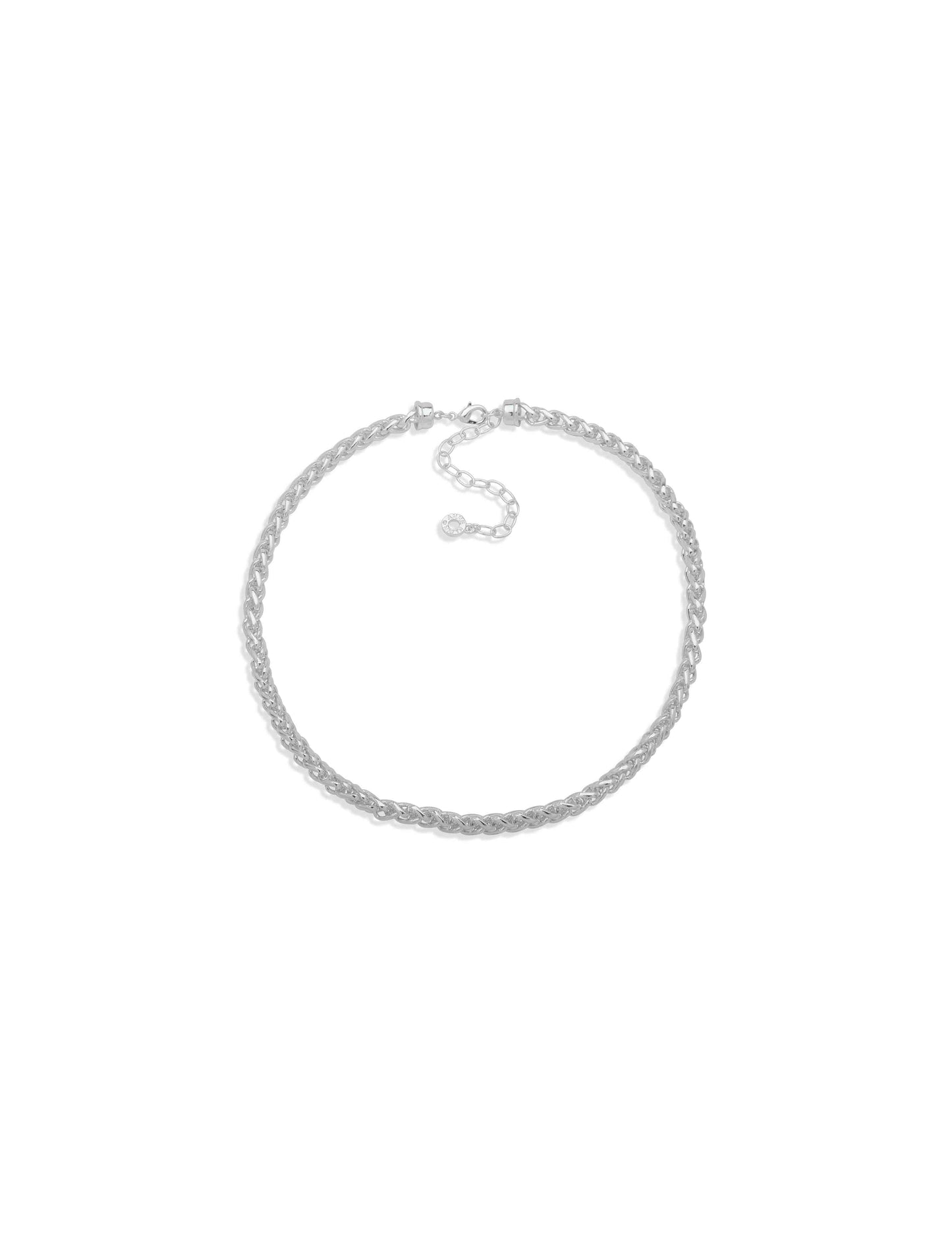 Anne Klein Woven Chain Collar Necklace in Eagle