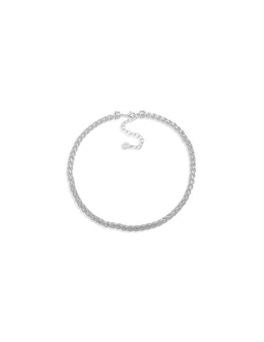 Anne Klein Woven Chain Collar Necklace in Eagle