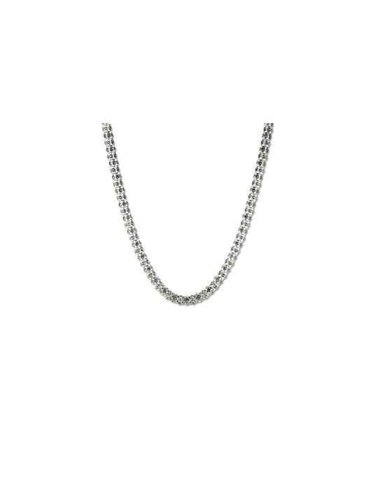 Anne Klein Silver-Tone Pave Crystal Necklace