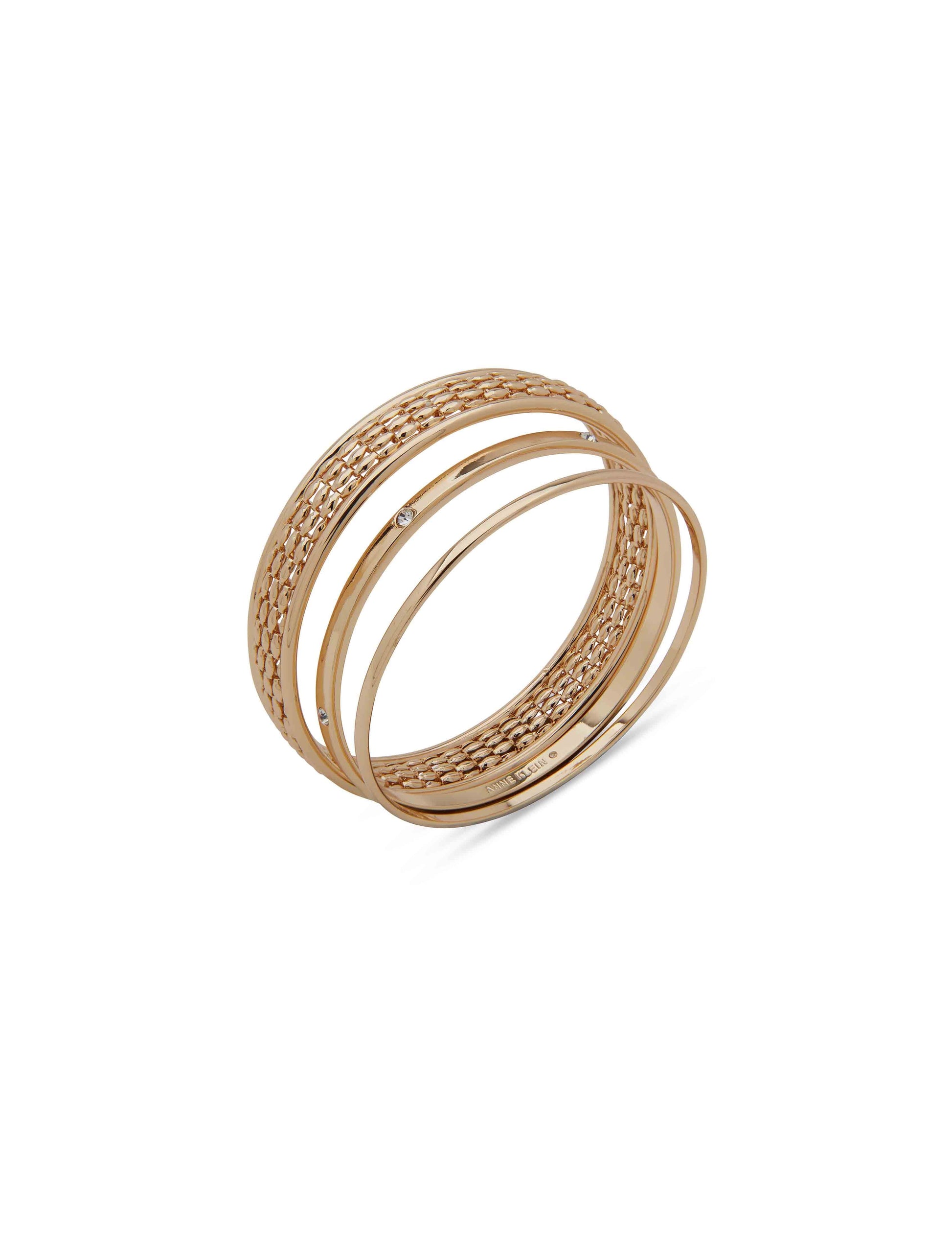 Anne Klein Bx Br 3 Set Bangles-Gld