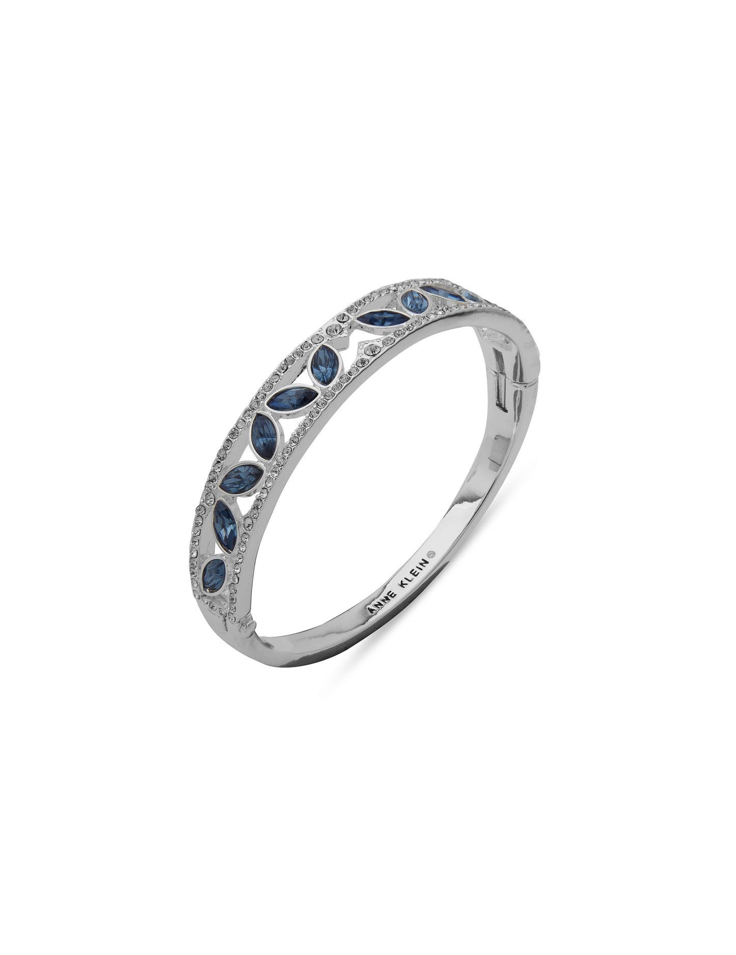 Anne Klein Sapphire Crystal Hinge Bracelet
