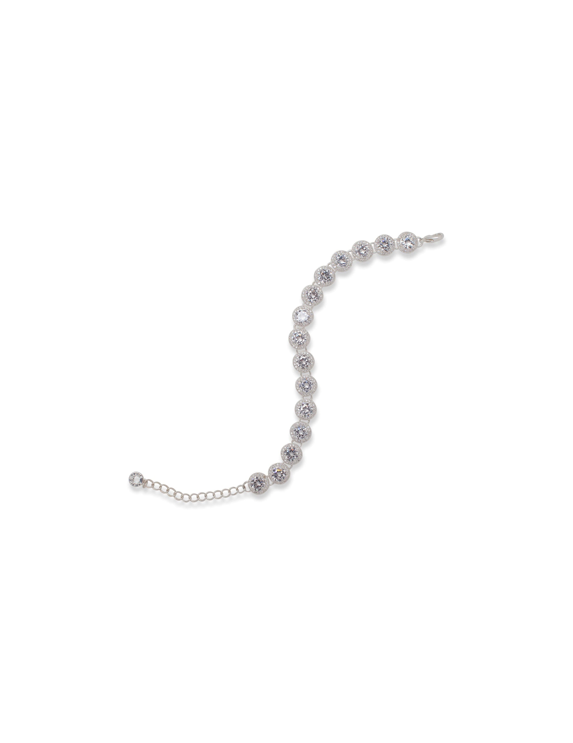Anne Klein Round Pave Crystal Bracelet