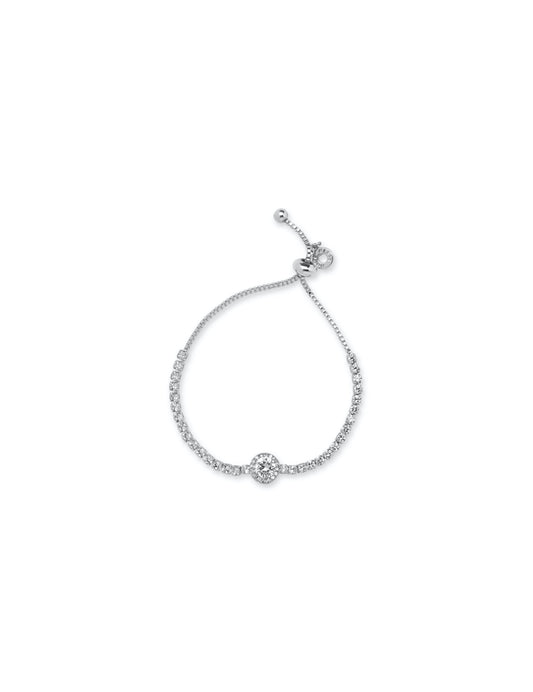 Anne Klein Crystal Silver-Tone Bracelet