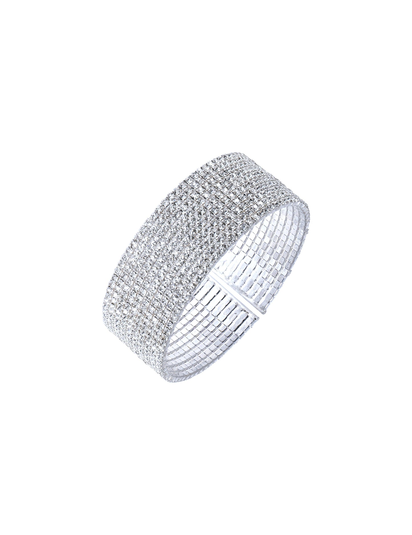 Anne Klein Silver-Tone Crystal Bracelet