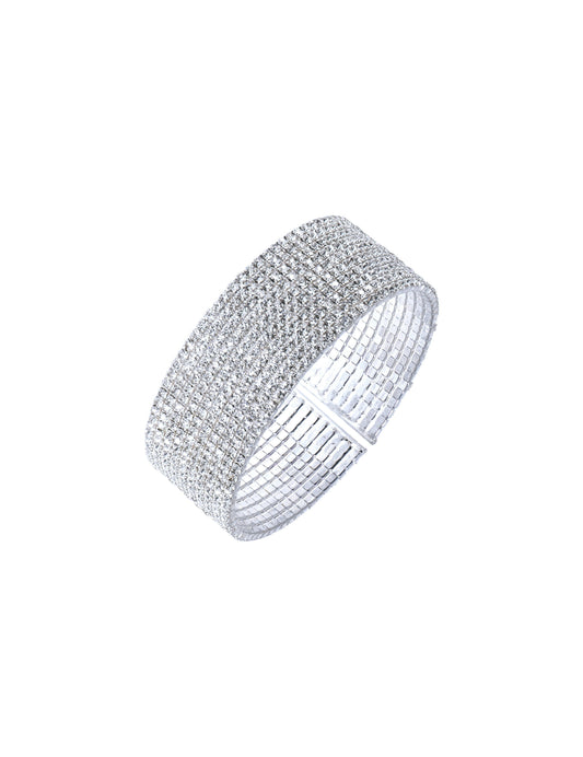 Anne Klein Silver-Tone Crystal Bracelet