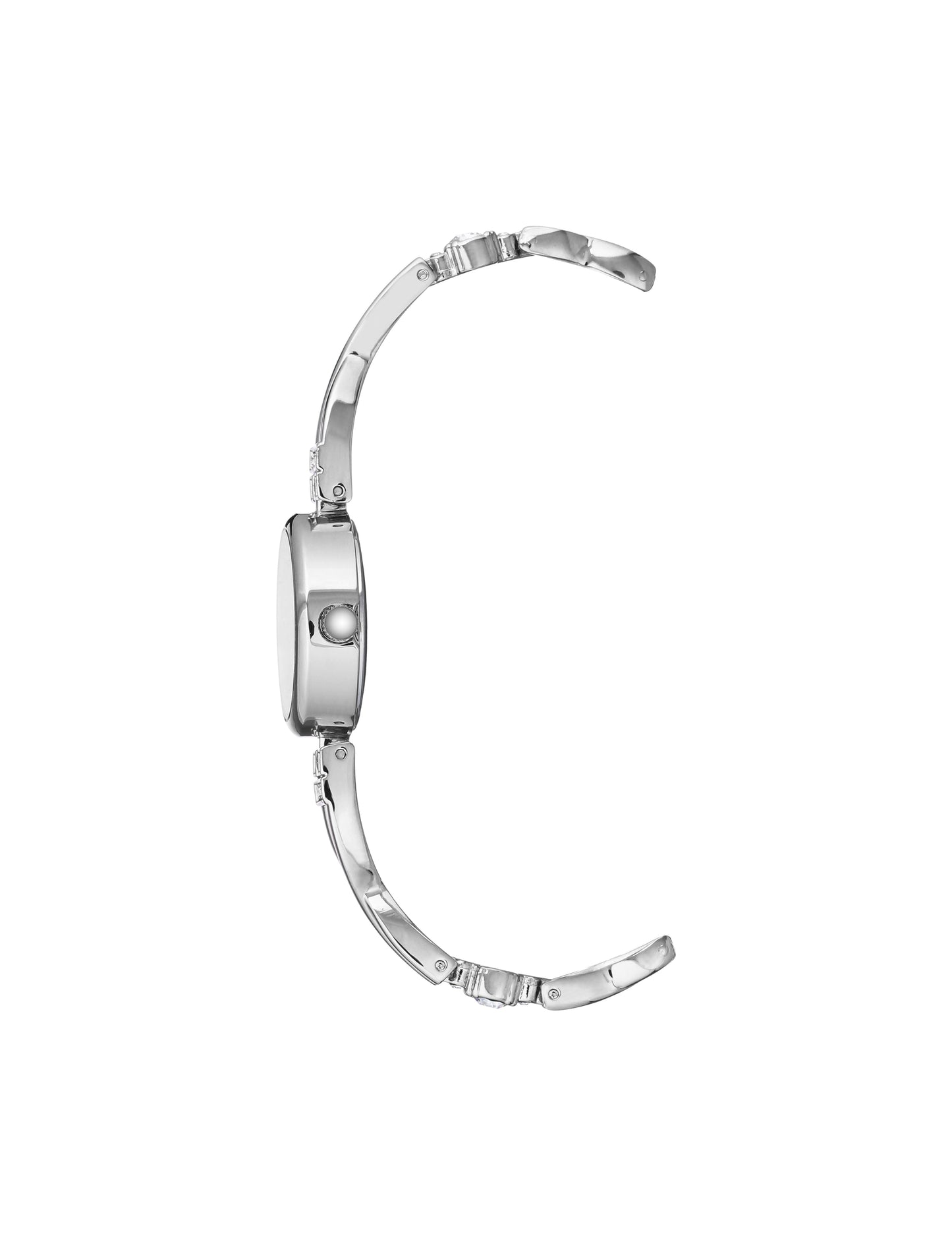 Anne Klein Crystal Watch & Bracelet Set in Silver