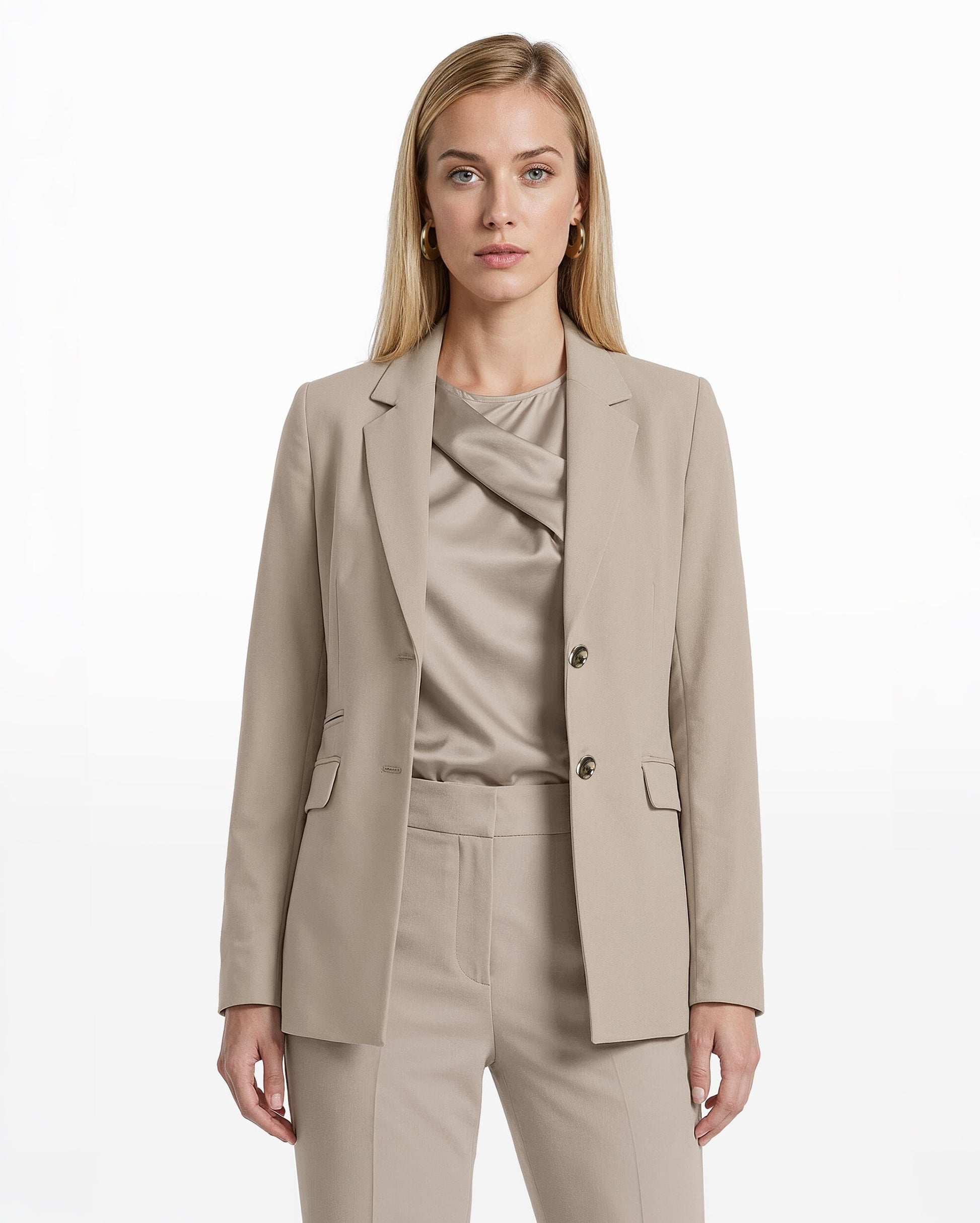 Anne Klein Two Button Notched Collar Jacket