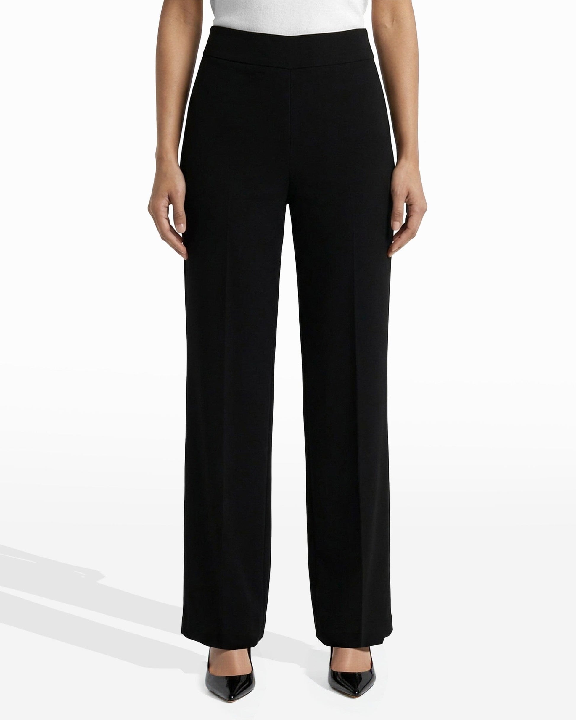 Anne Klein High Rise Pull On Wide Leg Pant