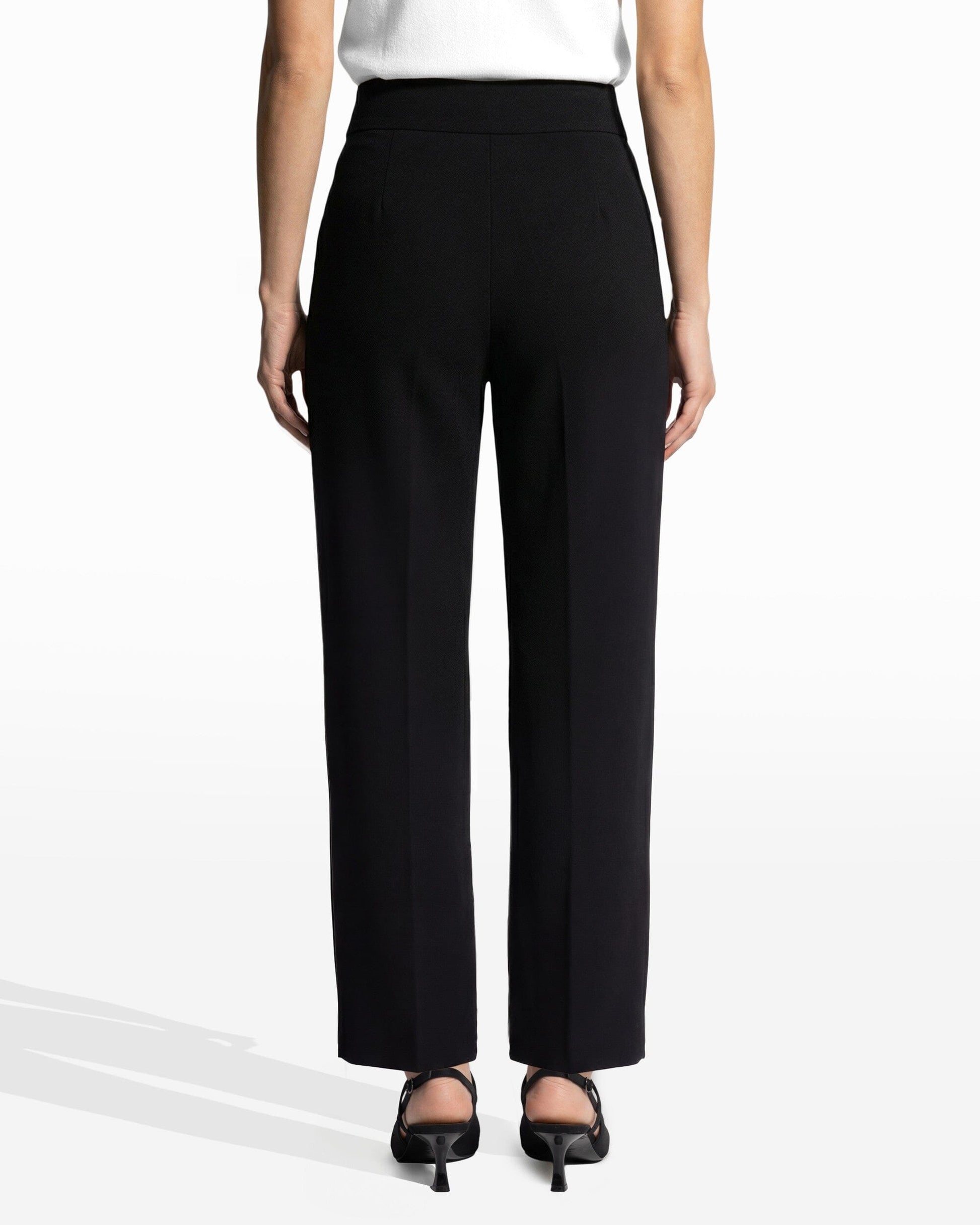 Anne Klein High Rise Pull On Wide Leg Pant