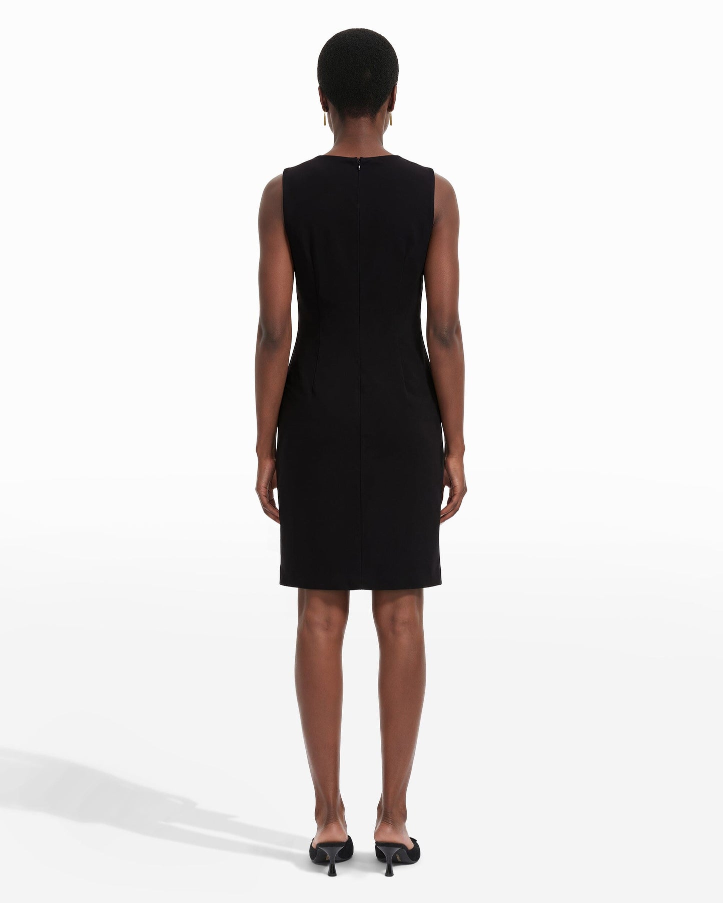 Anne Klein Ruched Sleeveless Sheath Dress