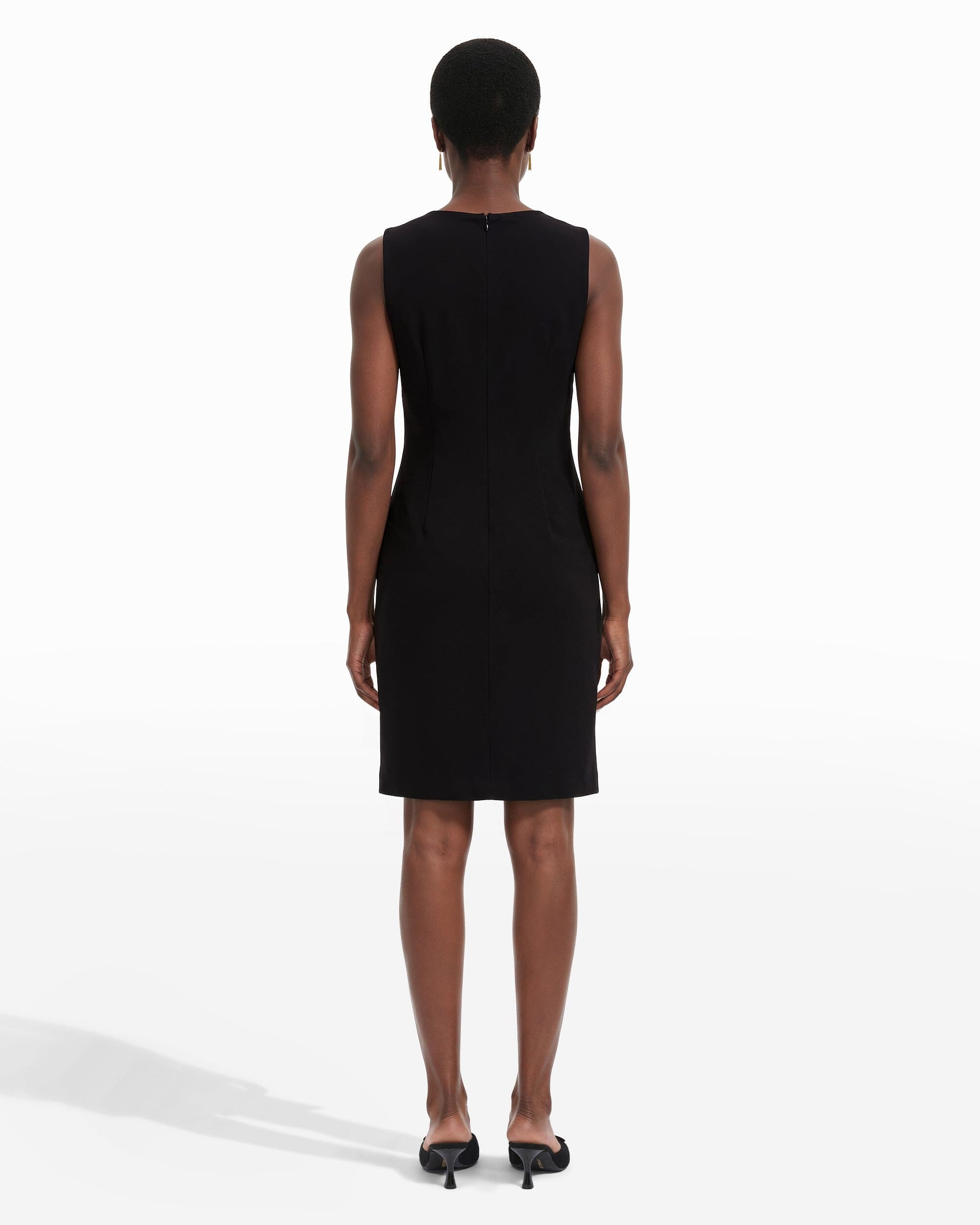Anne Klein Ruched Sleeveless Sheath Dress