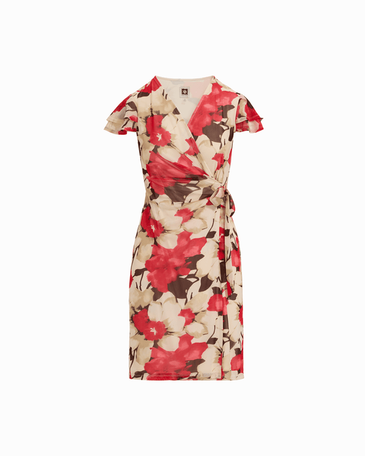 Anne Klein Plus Size Flutter Sleeve Wrap Dress