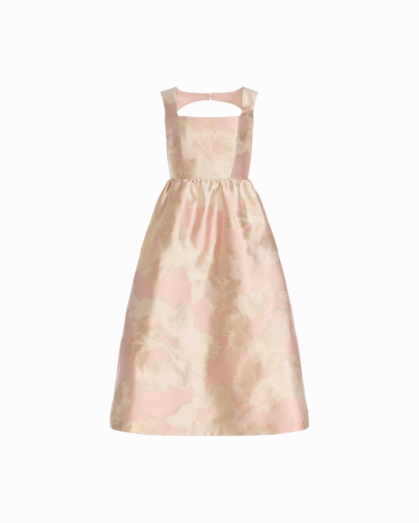 Anne Klein Square Neck A-line Midi Dress