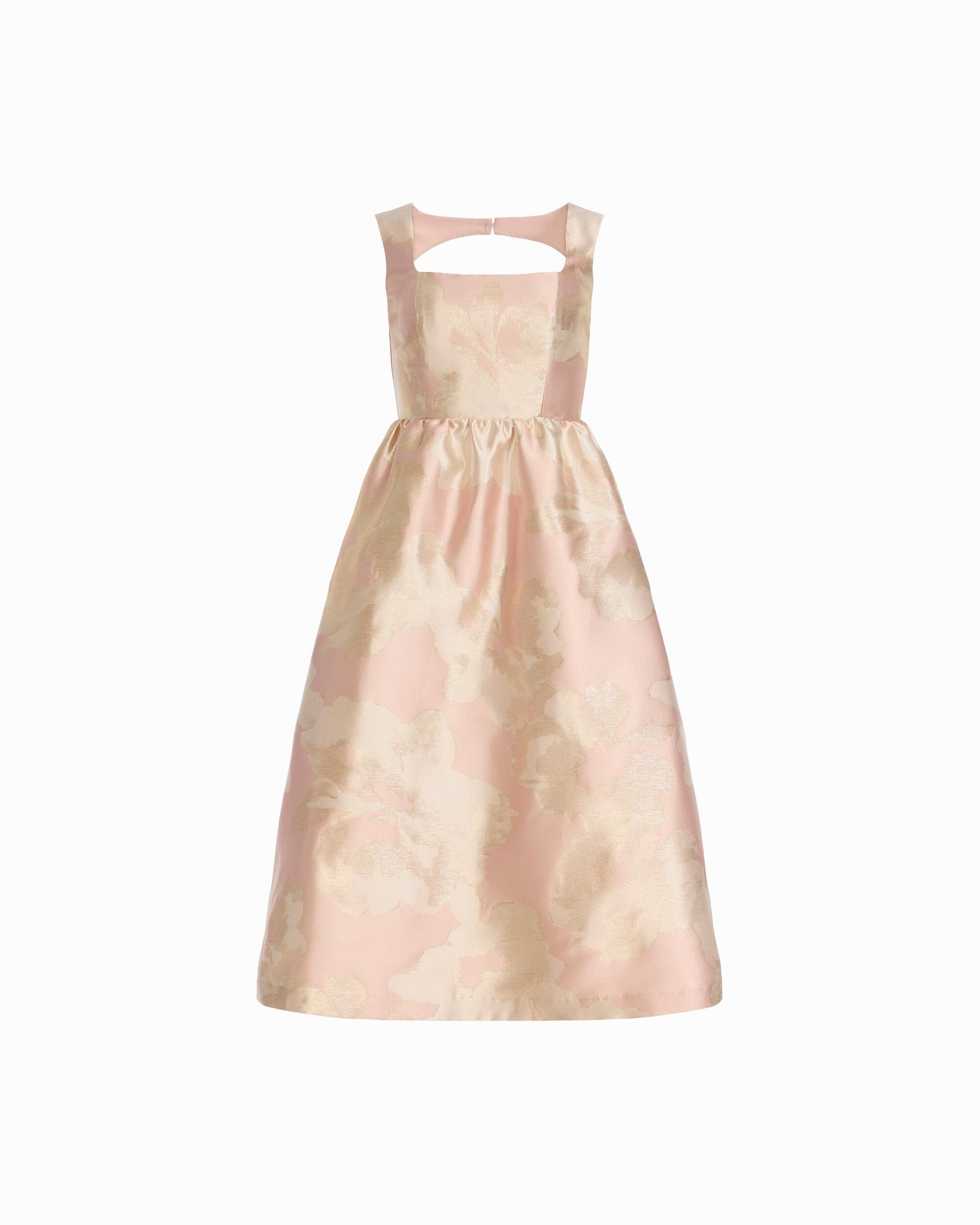 Anne Klein Square Neck A-line Midi Dress