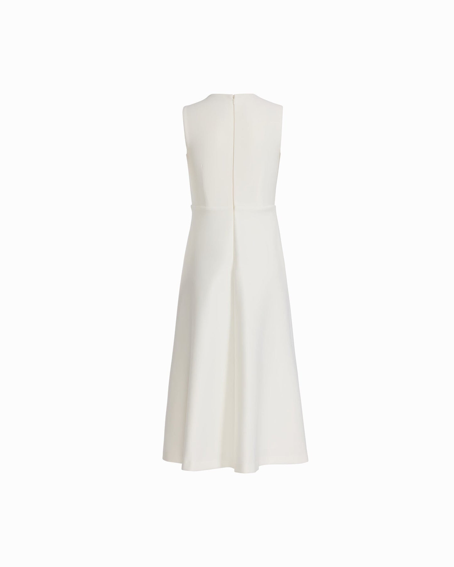 Anne Klein A-line Crew Neck Midi Dress