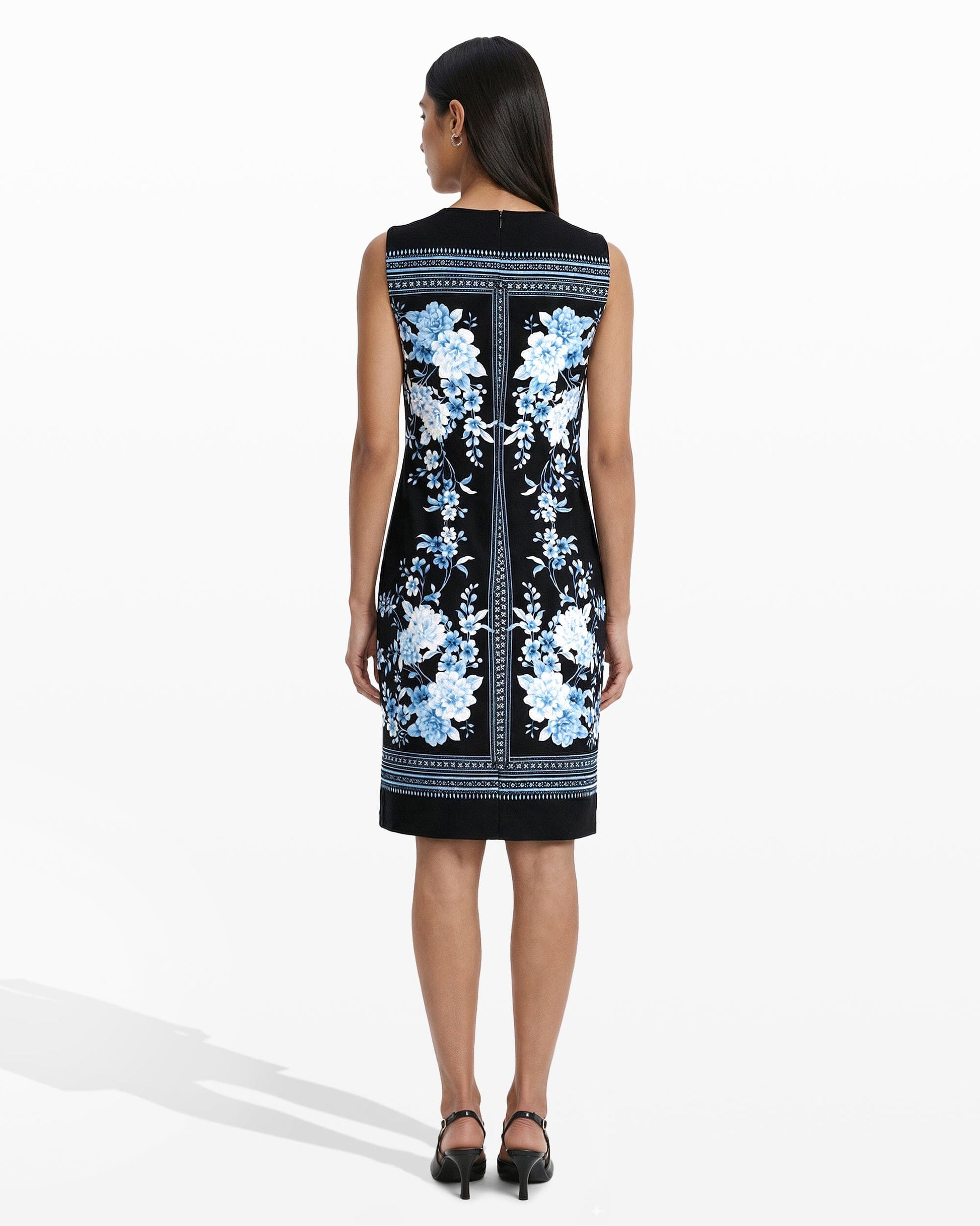 Anne Klein Jewel Neck Sheath Dress