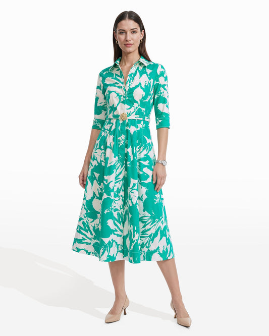 Anne Klein Waist Tucked Shirt Dress