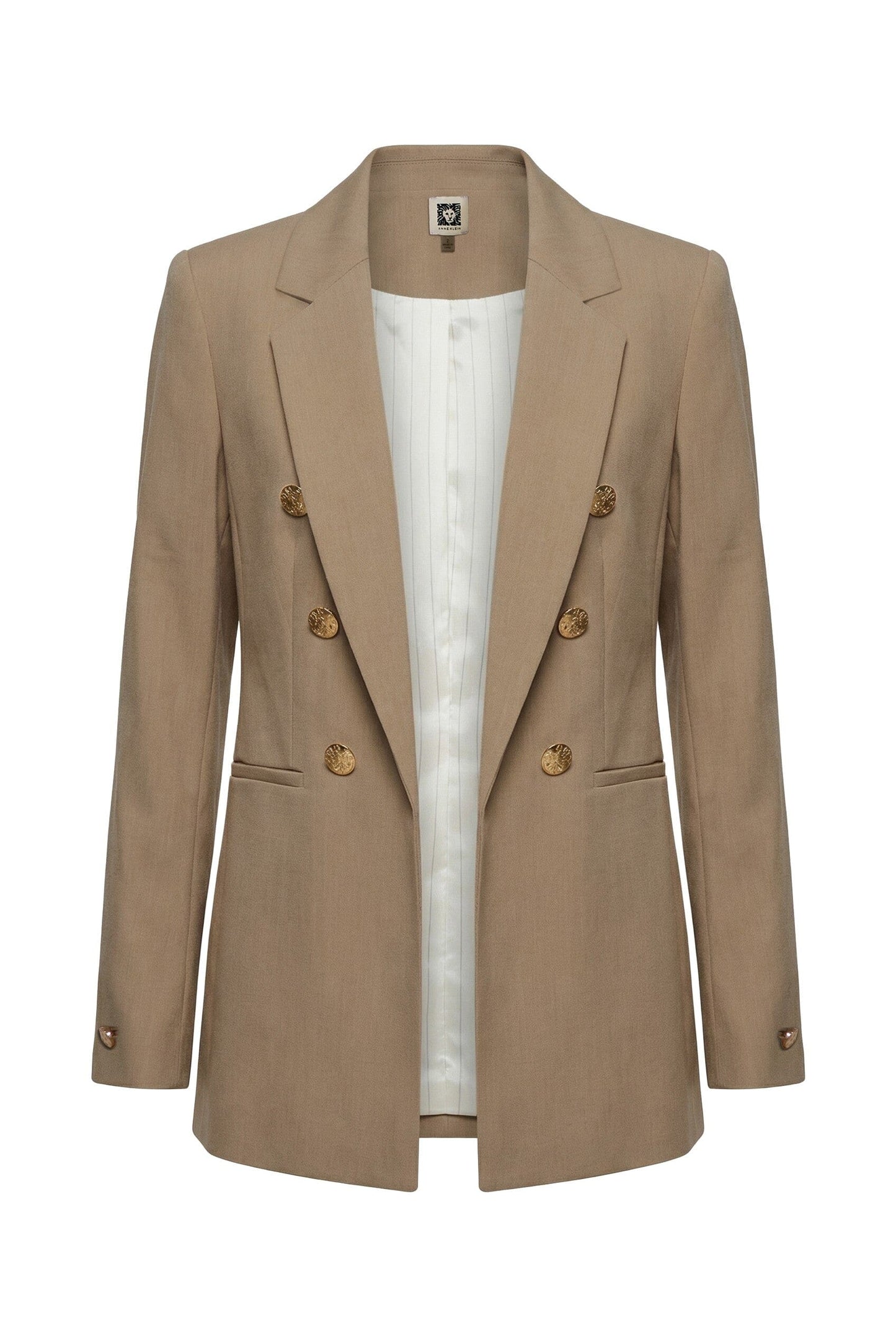 Anne Klein Double-Breasted Blazer with Welt Pockets