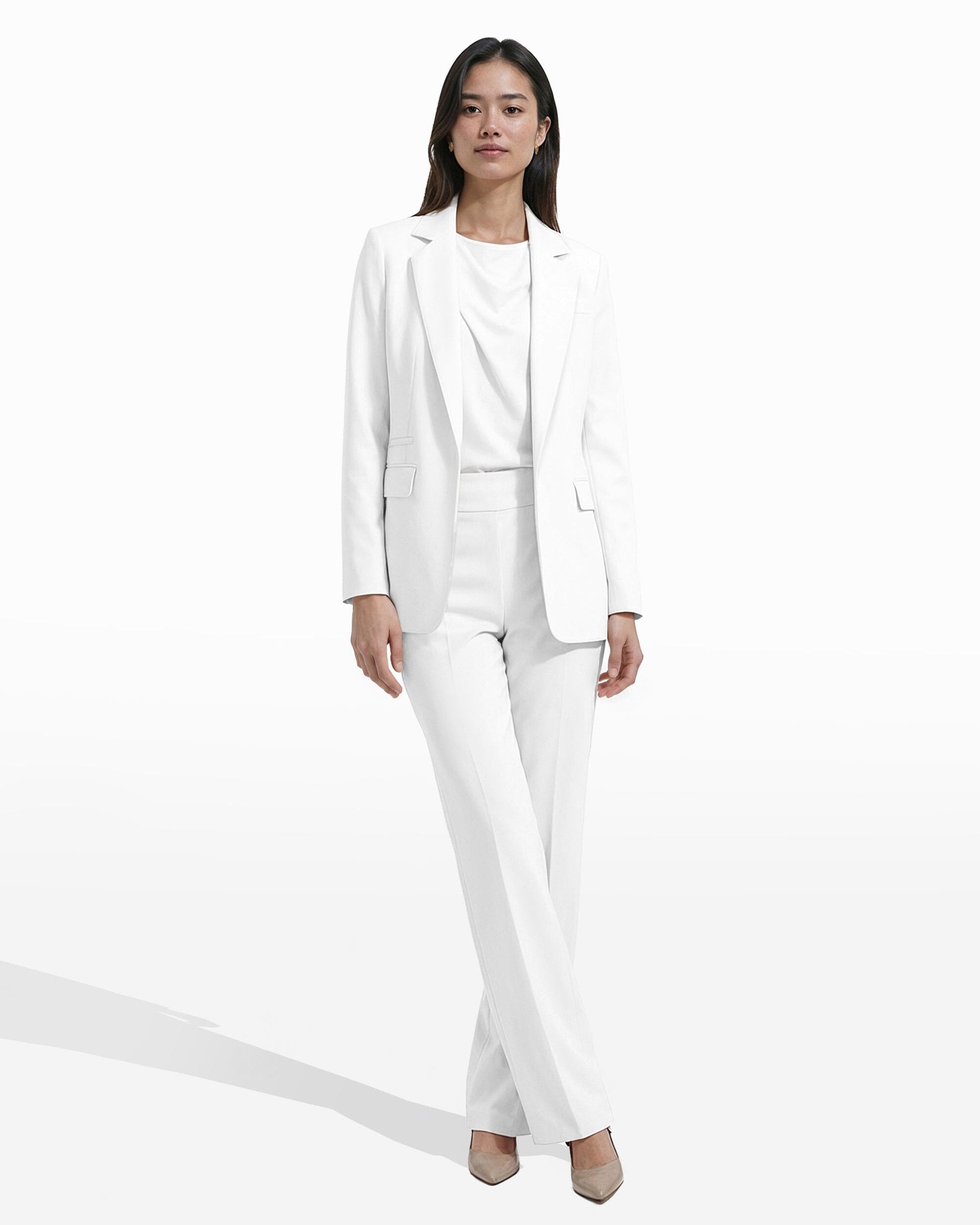 Anne Klein Open Front Notch Collar Jacket