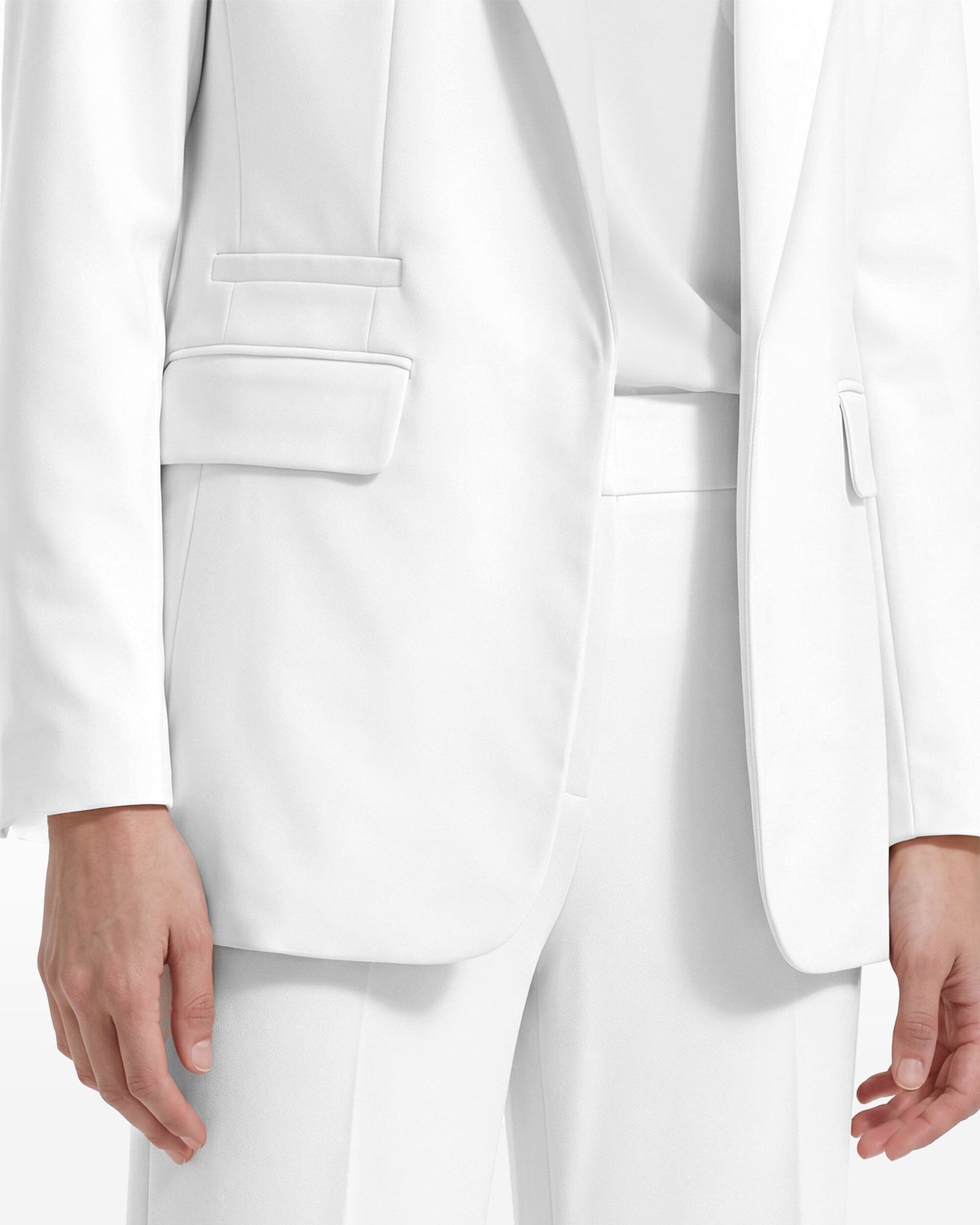 Anne Klein Open Front Notch Collar Jacket