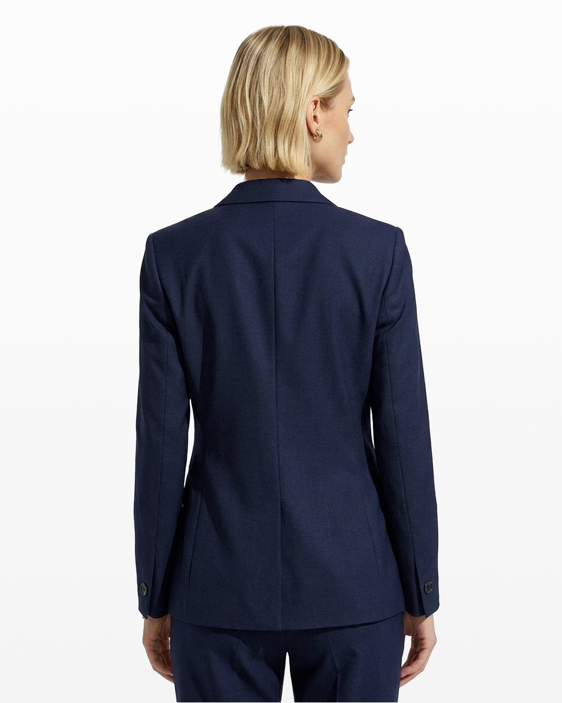 Anne Klein One-Button Linen Blend Jacket