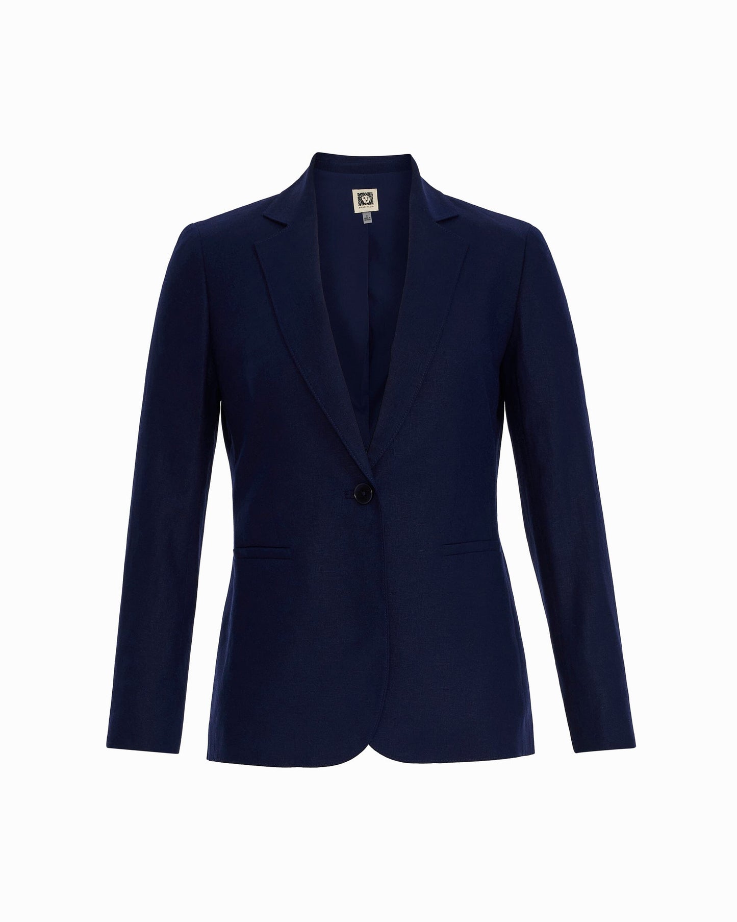 Anne Klein One-Button Linen Blend Jacket