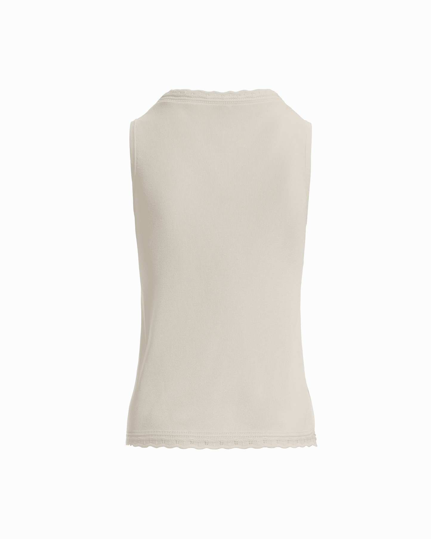 Anne Klein Scoop Neck Sleeveless Full Needle Tank Top