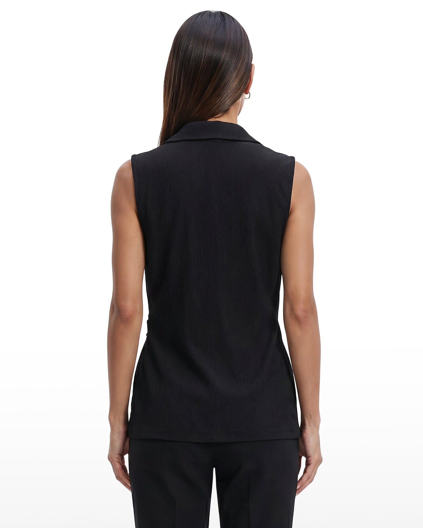 Anne Klein Sleeveless V-Neck Wrap Knit Top