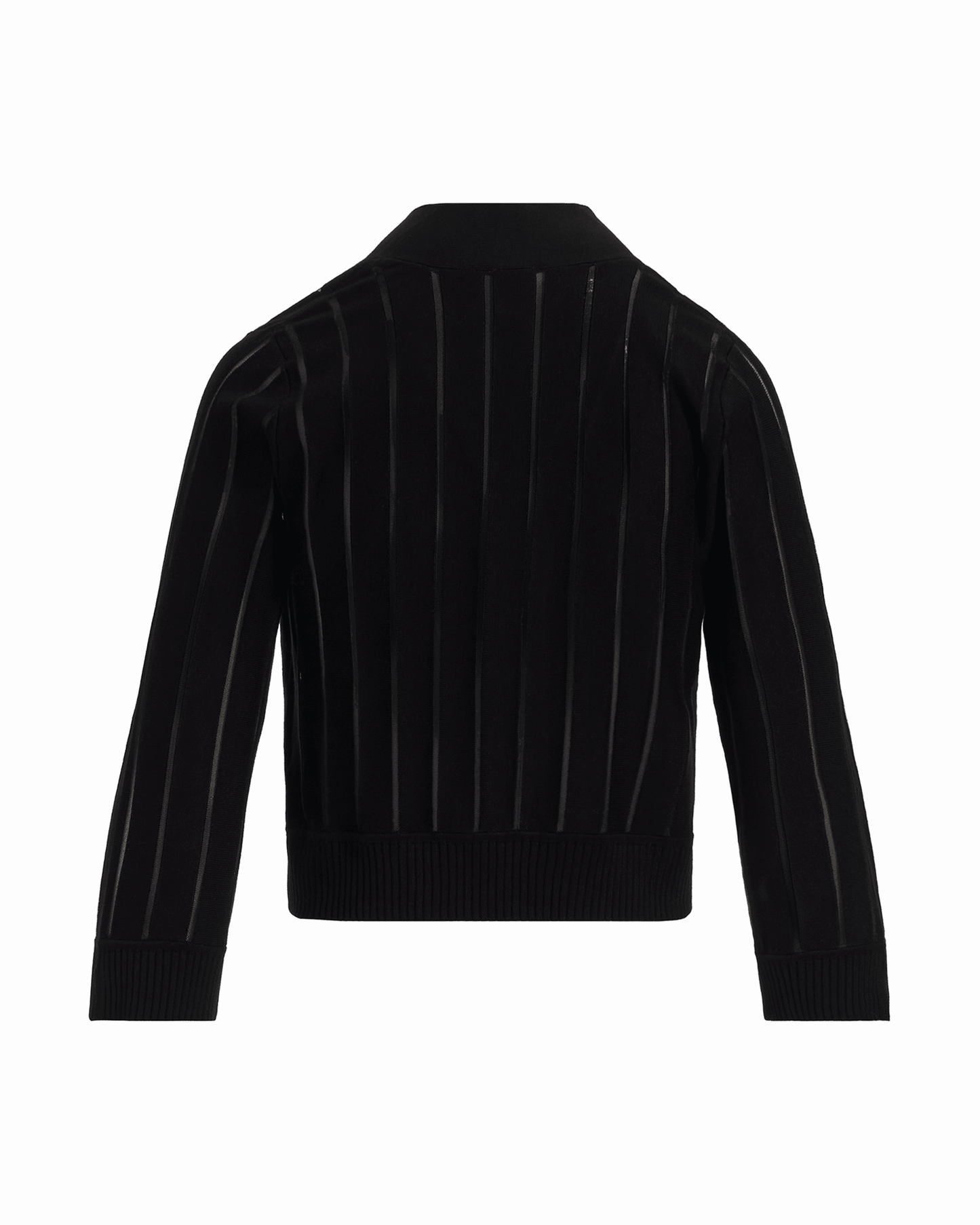 Anne Klein Sheer Stripe Three-Quarter Sleeve Shrug