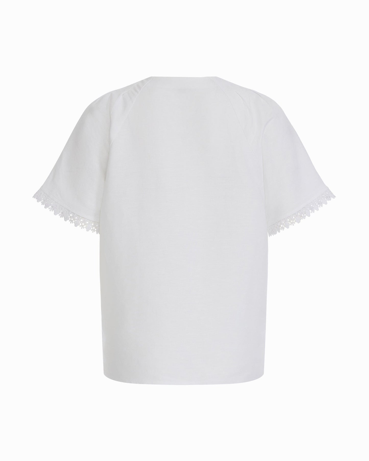 Anne Klein Pleated Neck Raglan Blouse